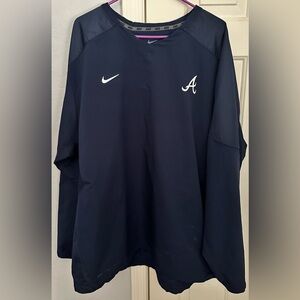 Nike Navy Dri-FIT Athletic Top with Scripted Neck Tape